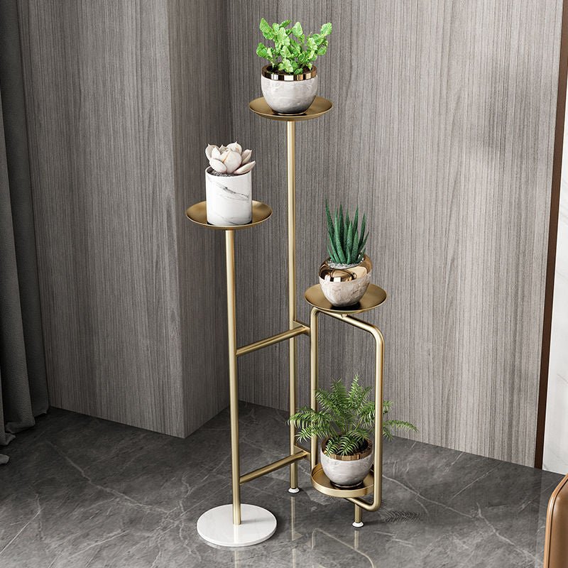 plant stand wooden indoor Mini Wood Indoor Plant Stand with Ceramic Pot