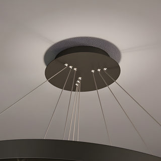 MIRODEMI Altidona | Black Rings Modern Crystal Creative Luxury Hanging Led Chandelier