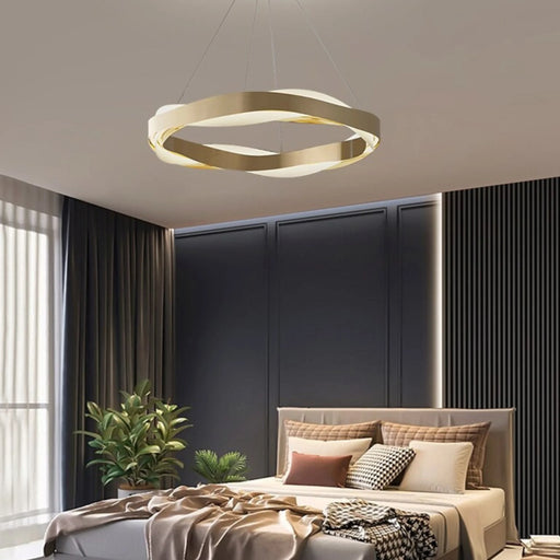 MIRODEMI® Arlon | Creative Round Gold Chandelier for Dining Room