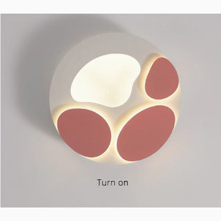 MIRODEMI® Bouillon | Cute round Cat Paw LED Ceiling Light for Kids Room