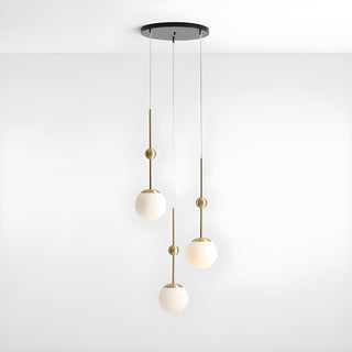 Modern Ball-Shaped LED Metal and Glass White Ceiling Lamp from Mirodemi for Kitchen