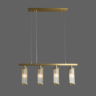 Aurelia Brass Elegance Luxe Linear Chandelier