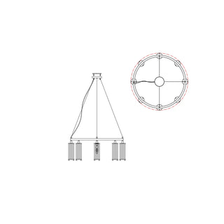 Modern Halo Elegance Ring Chandelier