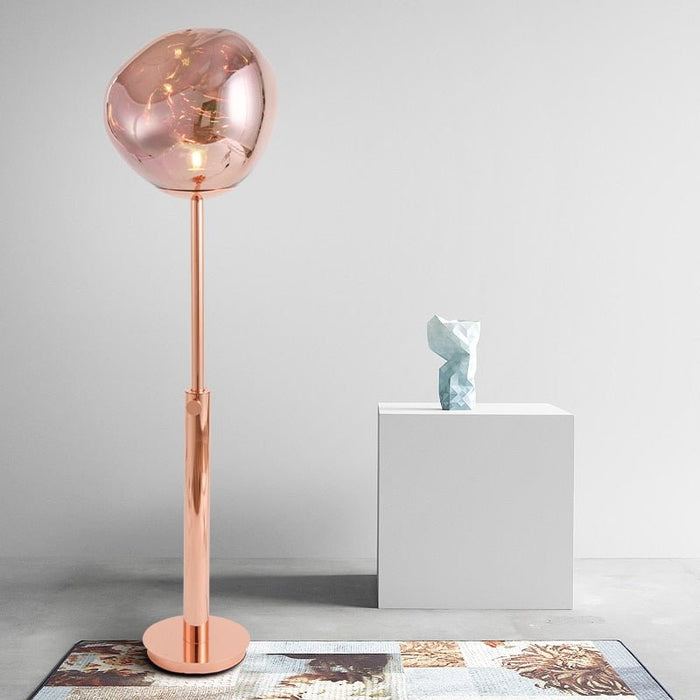 MIRODEMI® Lava Stone LED Lights Dimmable Room Decor Floor Lamp Warm light, Non-dimmable / Rose Gold