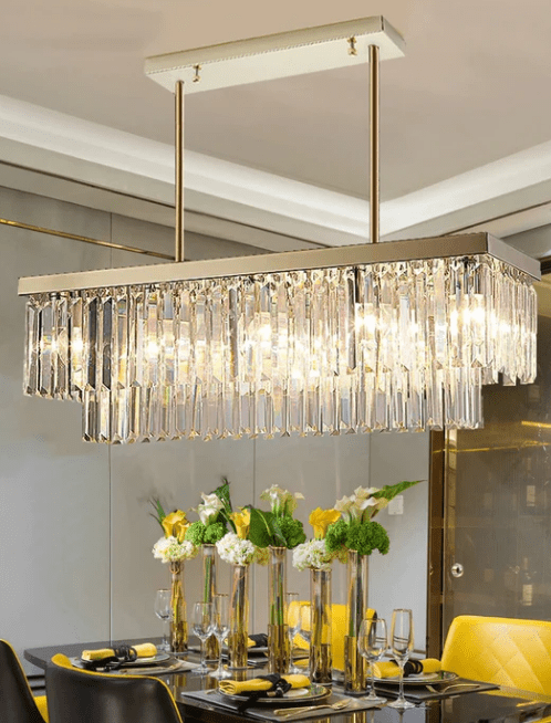 Maximizing Vertical Space: The Elegance of Rectangle Chandeliers in Your Apartment