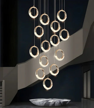 Luxury Gold Ring Pendant Lighting