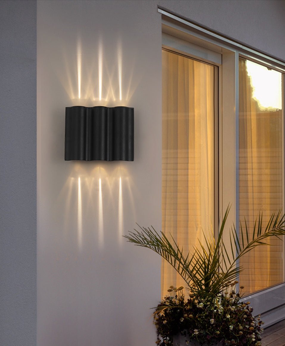 Mirodemi | Outdoor LED Wall Lamp | Black Waterproof Outdoor Wall Lamp | For Garden | For Villa | For Porch
