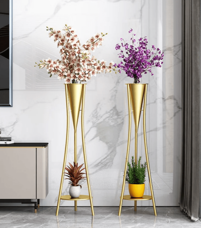 Sculptural Flourish: Plant Stands as Creative Luxury Accents