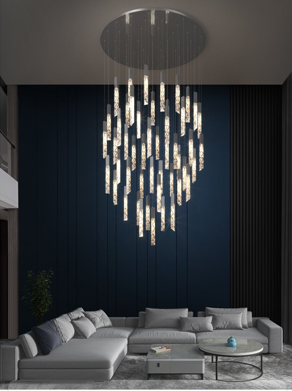 luxury lighting | creative chandeliers | unique chandeliers | hanging lamps | staircase lamps | luxury decor | spiral lamps
