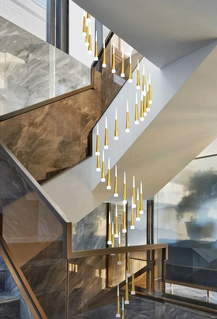 Spiral Staircase Chandeliers