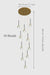 MIRODEMI® Peillon | Gold Crystal Raindrop Glass Ball Chandelier 10 heads / Warm light