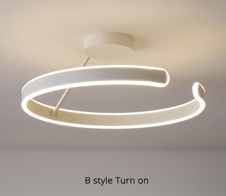 MIRODEMI® Modern LED Chandelier in the Shape of Ring for Bedroom, Living Room