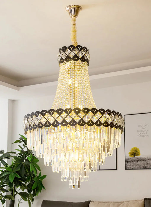 MIRODEMI® Classical Style Modern Duplex Building Crystal Chandelier