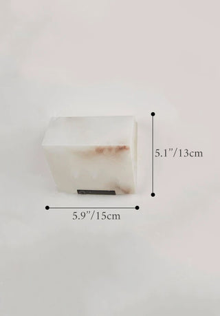 Marble stone LED wall lamp in compact 5.1-inch size