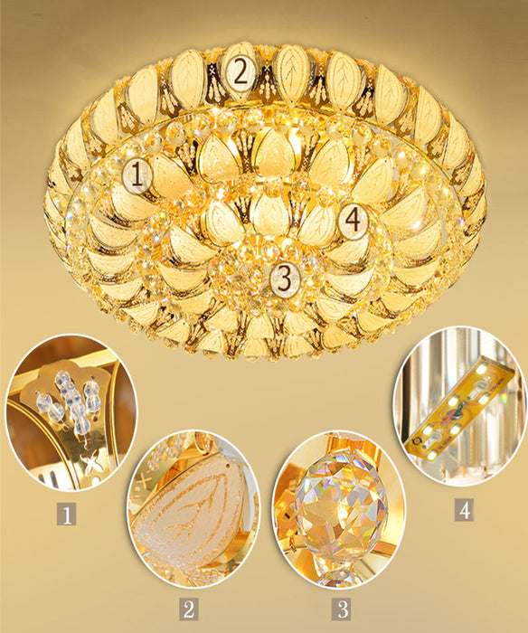 MIRODEMI® Luxury Modern Crystal LED Chandelier for Living Room, Bedroom, Study