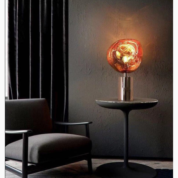 Lava Stone LED Lights Dimmable Room Decor Nightstand Lamp