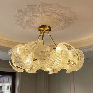 MIRODEMI® Alì | Artistic Large Flower Glass Chandelier with a Touch of Elegance