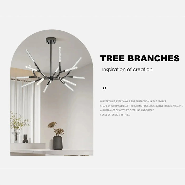 MIRODEMI® Aliano | Creative Tree Branches Design Bubble Crystal Chandelier