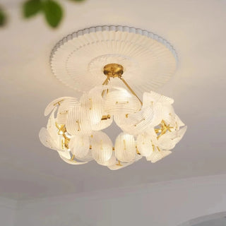 MIRODEMI® Alì | Contemporary Big Flower Glass Chandelier for Sophisticated Spaces