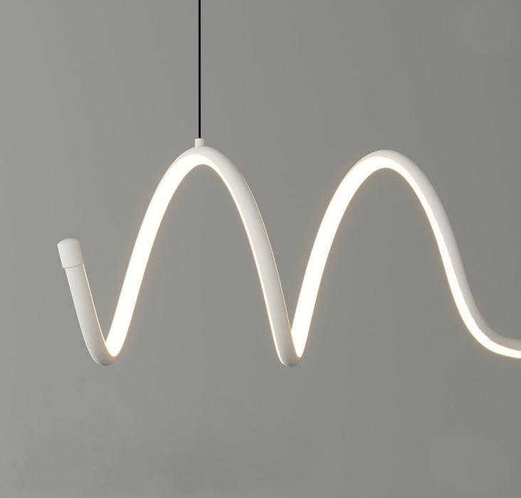MIRODEMI® Bussigny-près-Lausanne | Nordic Pendant Lamp with a Long Strip