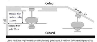 MIRODEMI® 42" LED Ceiling Fan with Lamp and 5 Plywood Blades image | luxury furniture | ceiling fans with lighting