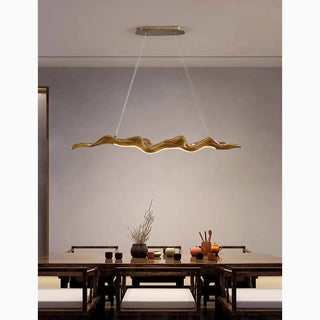 MIRODEMI® Creative Gold Leaf Design LED Hanging Chandelier