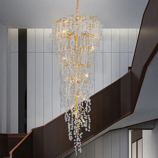 MIRODEMI® Aidone | Large Luxury Staircase Crystal Pendant Chandelier