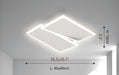 MIRODEMI® Acrylic Rectangle LED Ceiling Light for Bedroom, Living Room, Dining Room image | luxury furniture | ceiling lamps