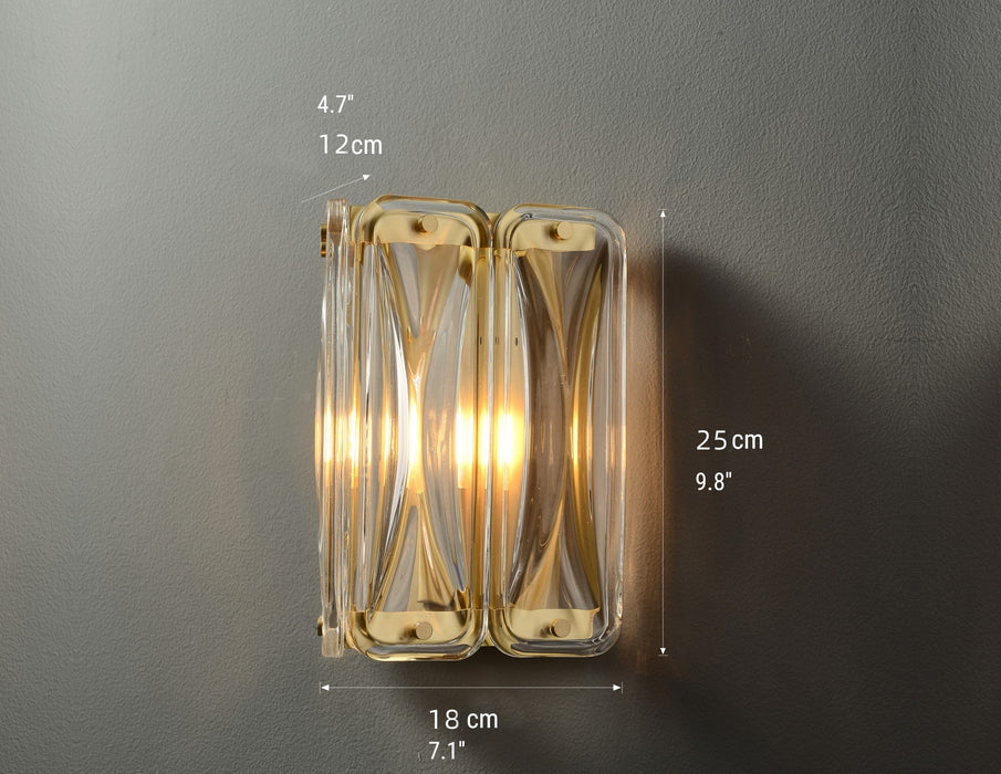MIRODEMI® Luxury Glass Wall Lamp in Post Modern Style, Living Room, Bedroom