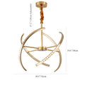 Arnasco | Creative Spherical Copper Crystal Chandelier