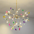 MIRODEMI® Agate Art LED Chandelier in Warm Light for Modern Interiors