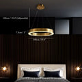 Morges | Gold Crystal Round Chandelier