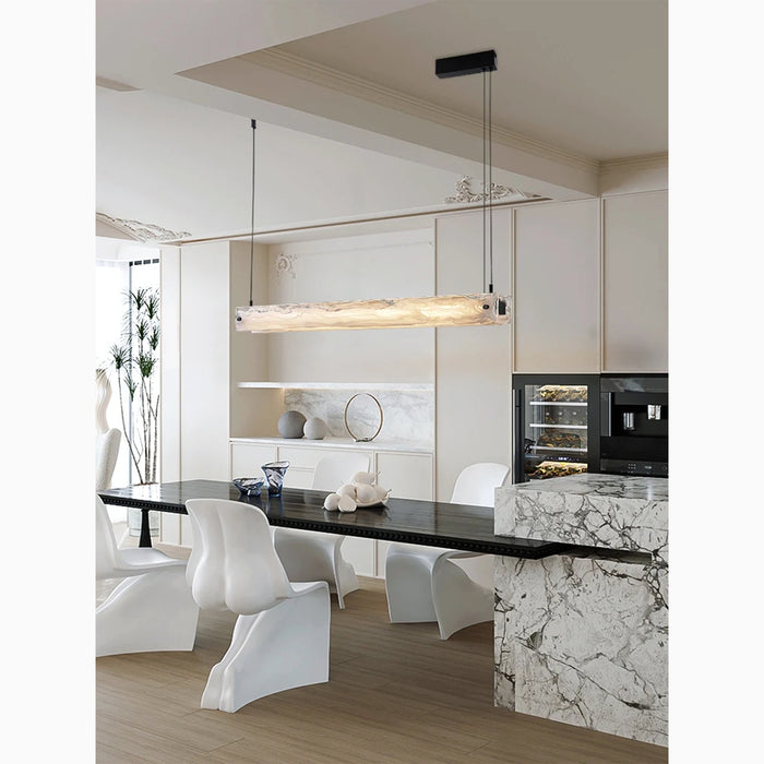 MIRODEMI® Saanen | Luxury Modern Rectangle Chandelier for Kitchen Island