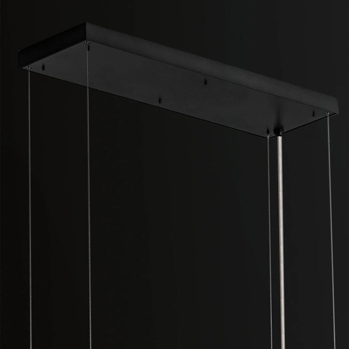 MIRODEMI® Schaffhausen | Lux Artistic Stainless Steel Rectangle Chandelier