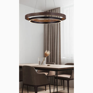 MIRODEMI® Sion | Elegant Aluminium Drum Chandelier with a Minimalist Design