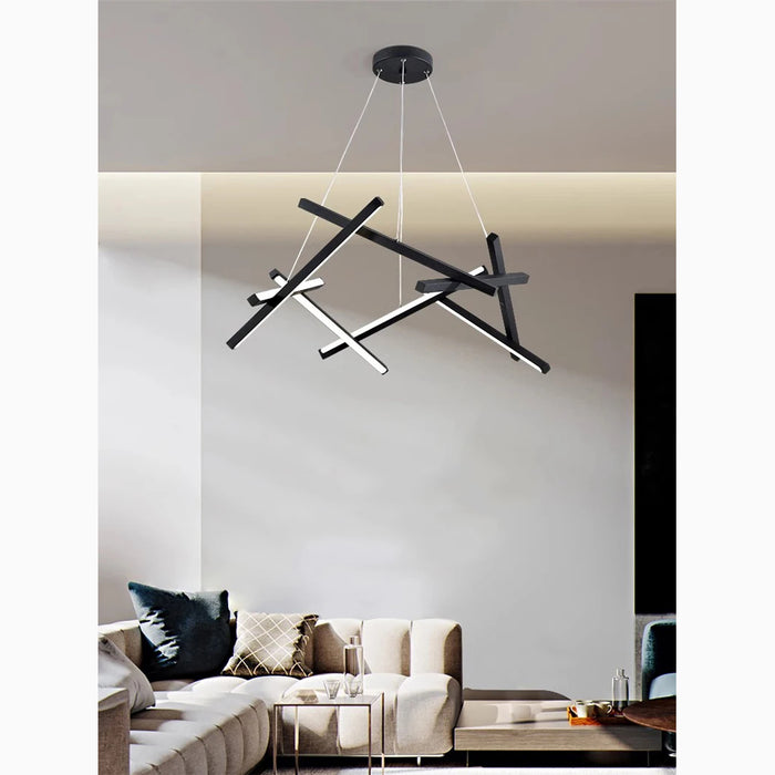 MIRODEMI® Sisikon | Creative Abstract Lines LED Chandelier