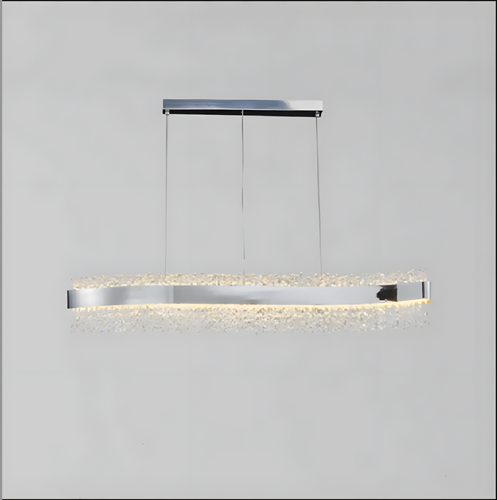 Caglio | Luxury Wave-Shaped Rectangle Crystal Chandelier