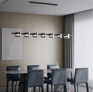 MIRODEMI® Schüpfen | Sleek Modern Glass Cube Pendant Chandelier for Contemporary Homes