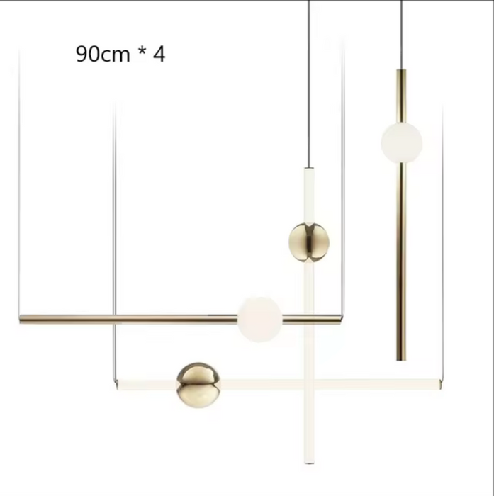 St. Gallen | Stylish Minimalistic Gold Chandelier