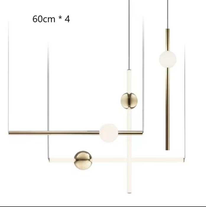 St. Gallen | Stylish Minimalistic Gold Chandelier