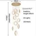 Baveno | Hanging Crystal Lighting for Staircase