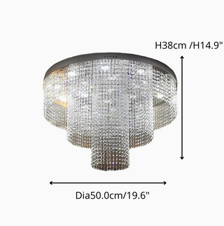 Accumoli | Modern Crystal LED Ceiling Lamp