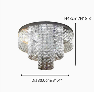 Accumoli | Modern Crystal LED Ceiling Lamp