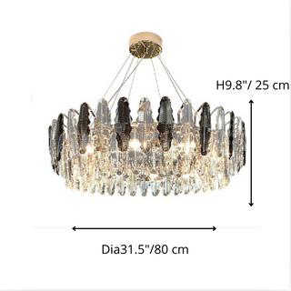 Almè | Elegant Luxury Gold Crystal Shine Chandelier