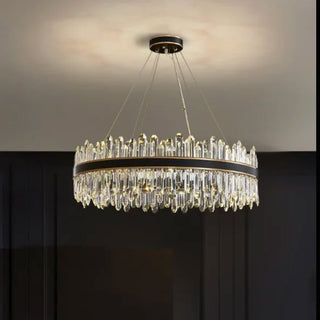 Ingria | Modern Ring LED Crystal Chandelier for Living Room, Dining Room