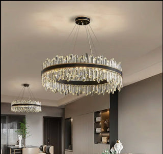 Ingria | Modern Ring LED Crystal Chandelier for Living Room, Dining Room