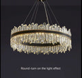 Ingria | Modern Ring LED Crystal Chandelier for Living Room, Dining Room