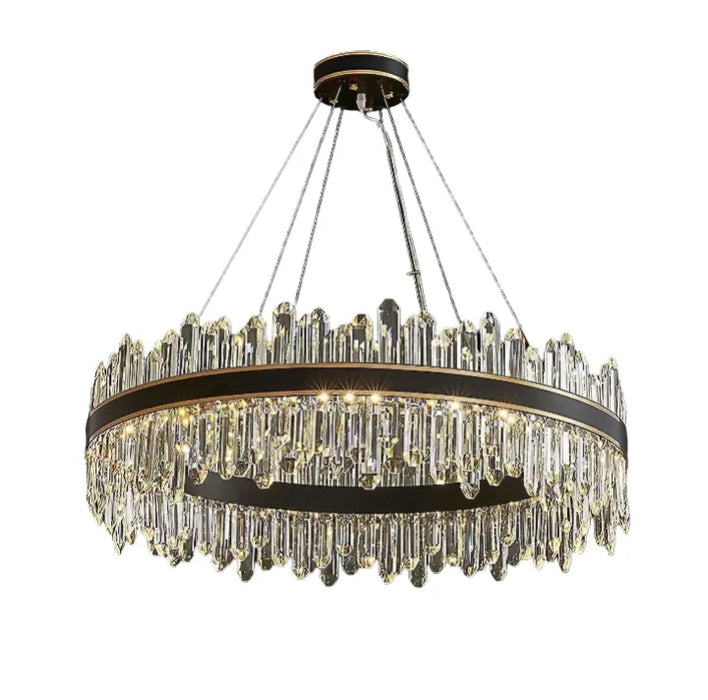 Ingria | Modern Ring LED Crystal Chandelier for Living Room, Dining Room