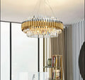Innichen | Luxury Crystal LED Chandelier of Stainless Steel for Living Room