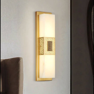 Creative Marble Wall Lamp in Chinese Style for Bedroom, Living Room